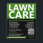 Flyer Césped cercado, servicios de atención de césped<br><div class="desc">Letrero de publicidad de Lawn,  Lawn Care Services de The Business Card Store.</div>