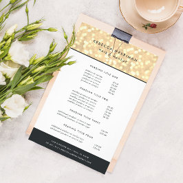 Flyer Champagne Gold Bokeh Pricing & Services