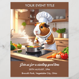 Flyer Chef de cerdo de Guinea