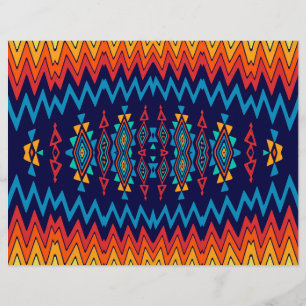 Flyer Chevrons y el diseño abstracto hombus