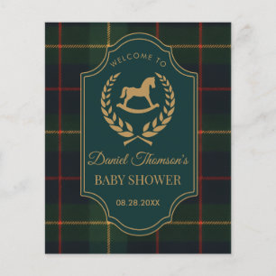 Flyer Chic Preppy Teddy Bear Baby Shower