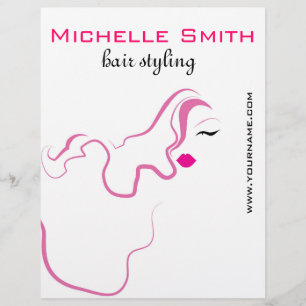 Flyer Chica de belleza moderna y elegante peluquera de c