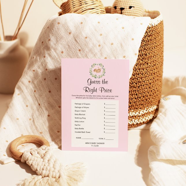 Flyer Chica de ciervos dormidos con flores adivina el pr (Subido por el creador)