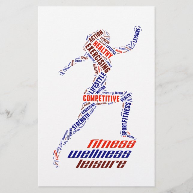 Flyer Chica de fitness (Frente)