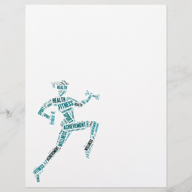 Flyer Chica de fitness (Frente)