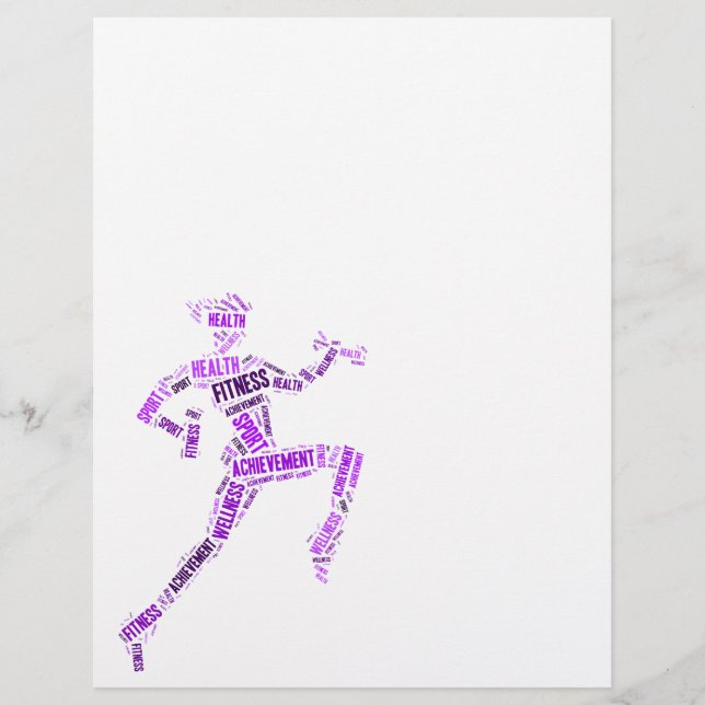 Flyer Chica de fitness (Frente)