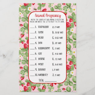 Flyer Chica de juego Baby to Bee Strawberry Animal Showe