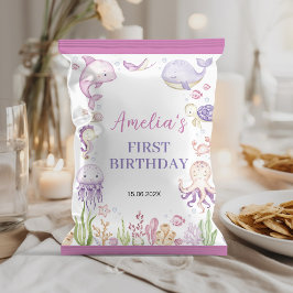 Flyer Chica de Ocean Animals Amortiguador de bolsa de cu