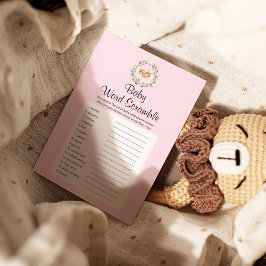 Flyer Chica de venado con sueño floral juego de palabras