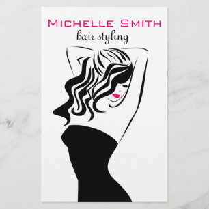 Flyer Chica precioso con el marcado en caliente del