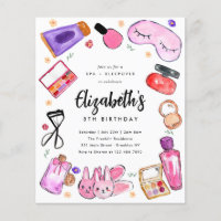 Chicas de maquillaje baratos Slumber Sleepover Spa