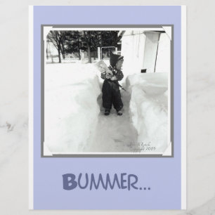 Flyer Chico de verano con nevada