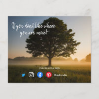 chistosa postal inmobiliaria que no eres un árbol