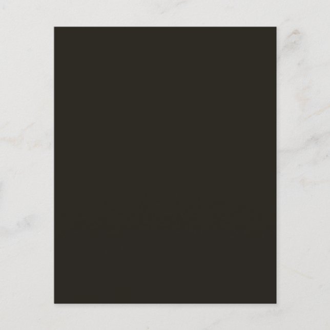 Flyer chocolate negro (color sólido) (Frente)