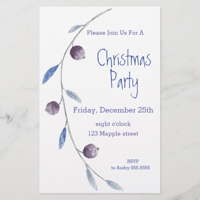 Flyer Christmas Invitation Design (Frente)