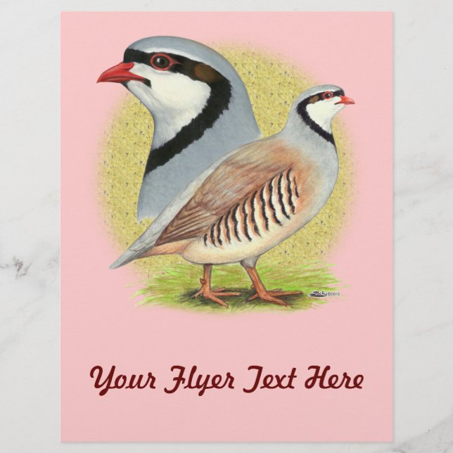 Flyer Chukar Partridge Combo (Frente)