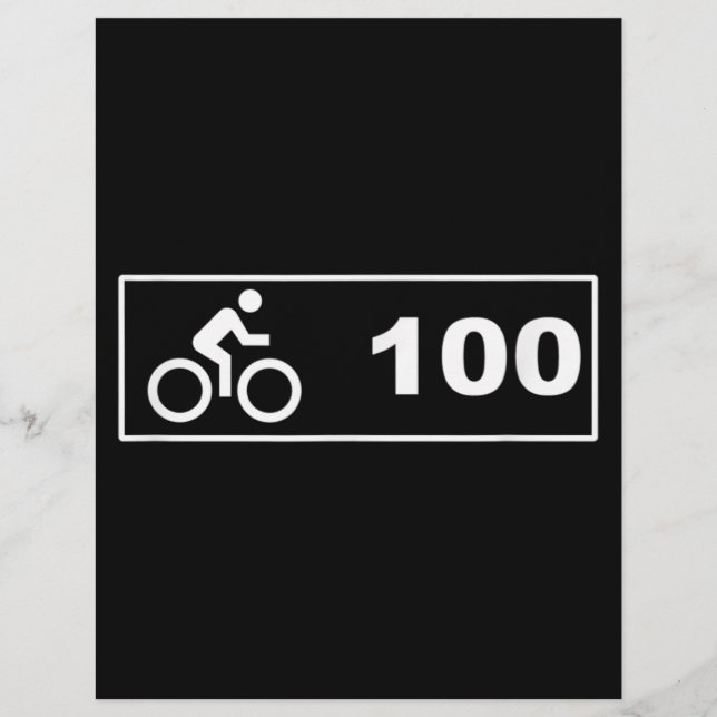 Flyer Ciclismo - Paseo del siglo 100 (Frente)