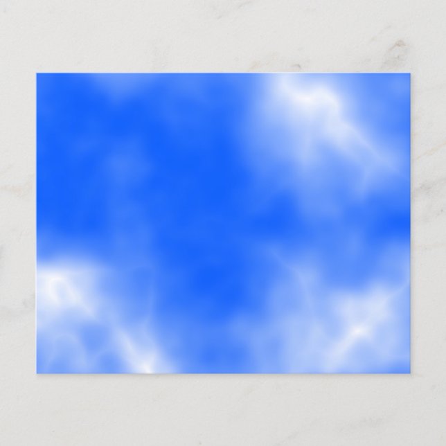 Flyer Cielo azul con nubes blancas. (Frente)