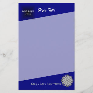 Flyer Cinta de flor gris por Kenneth Yoncich