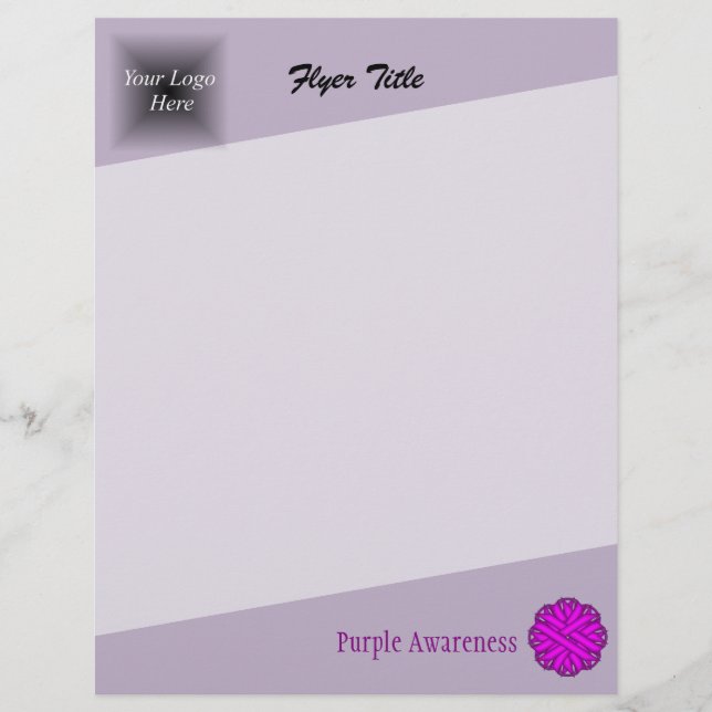 Flyer Cinta de Flor Morada por Kenneth Yoncich (Frente)