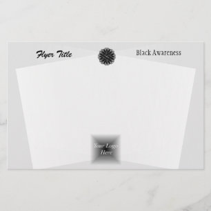 Flyer Cinta de Flor Negra por Kenneth Yoncich