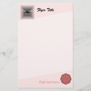 Flyer Cinta de Flor Rosa por Kenneth Yoncich