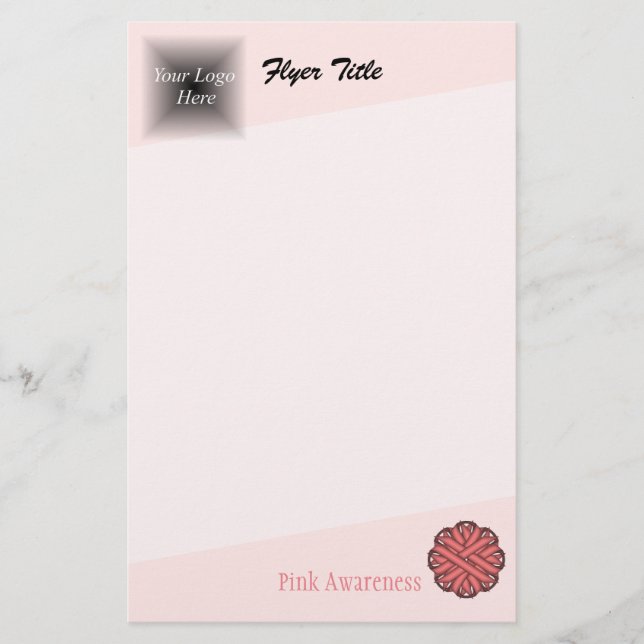 Flyer Cinta de Flor Rosa por Kenneth Yoncich (Frente)