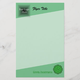Flyer Cinta de Flor Verde por Kenneth Yoncich