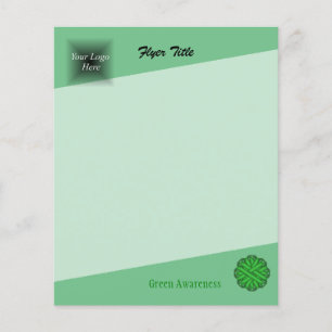 Flyer Cinta de flor verde por Kenneth Yoncich