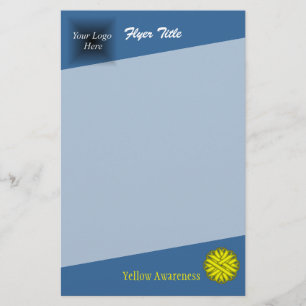 Flyer Cinta de flores amarillas de Kenneth Yoncich