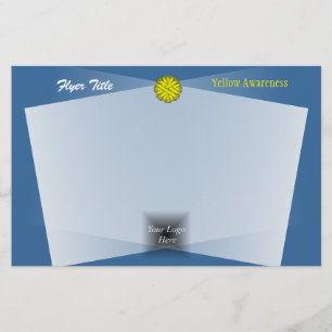 Flyer Cinta de flores amarillas de Kenneth Yoncich