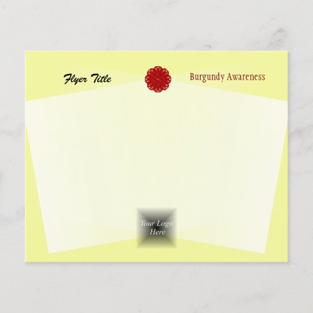 Flyer Cinta de flores de Borgoña por Kenneth Yoncich (Frente)