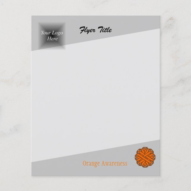 Flyer Cinta de flores naranja por Kenneth Yoncich (Frente)