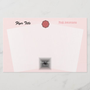 Flyer Cinta de flores rosadas por Kenneth Yoncich