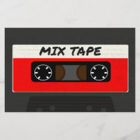 Cinta de mezcla roja - Regalo de inspiración retro