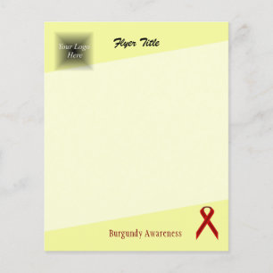 Flyer Cinta estándar de Borgoña por Kenneth Yoncich