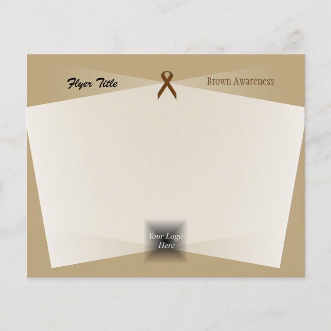 Flyer Cinta Estándar Marrón de Kenneth Yoncich (Frente)