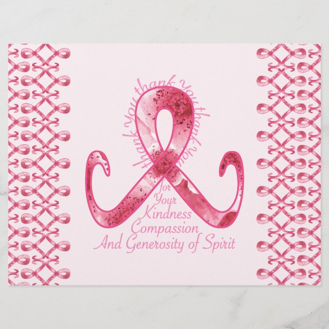 Flyer Cinta rosa Gracias (Frente)