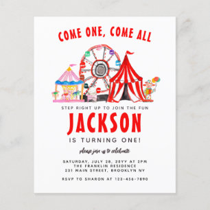 Flyer Circo de Carnaval Presupuestario Ven Un Viene Todo