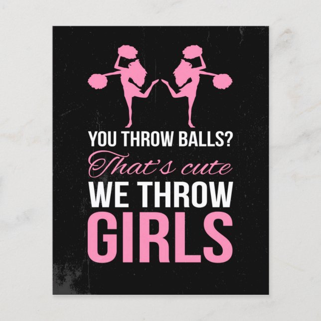 Flyer CITA DE DIVERSIÓN DE CHEERLEADING | Cheerled Cute  (Frente)