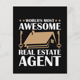Flyer Cita divertida e impresionante agente inmobiliario