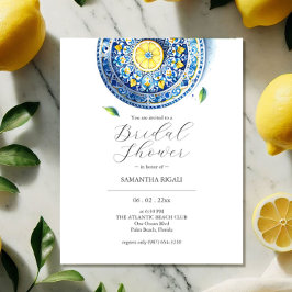 Flyer Citrus de invitaciones a ducha de novia asequible