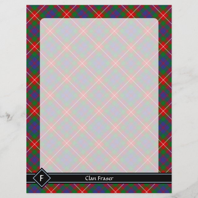 Flyer Clan Fraser de Lovat Tartán (Frente)