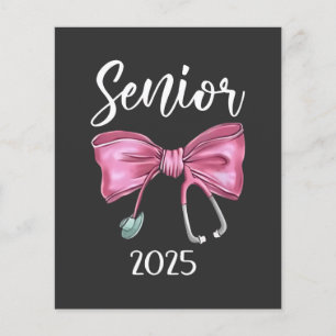 Flyer Clase Coquette Senior 2025 de arcos rosados 2025