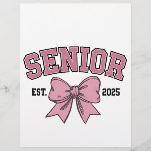 Flyer Clase Coquette Senior 2025 de arcos rosados 2025