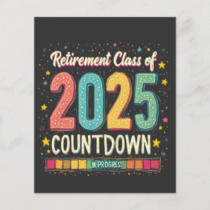 Flyer Clase de jubilación de 2025 en proceso de graduaci
