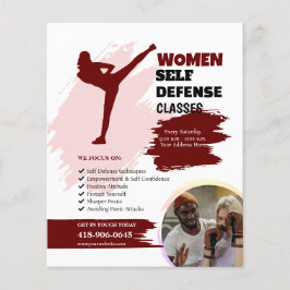 Flyer Clases de Autodefensa de Mujeres