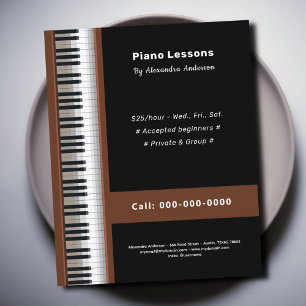 Flyer Clases de Piano