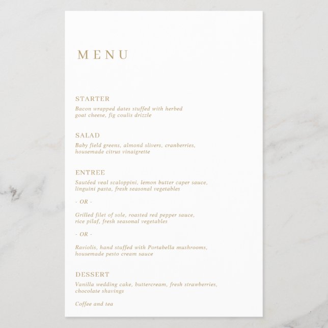 Flyer Clásico simple elegante Boda de presupuesto modern (Frente)