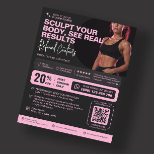 Flyer Clínica MedSpa de Escultura Corporal Adelgazante R